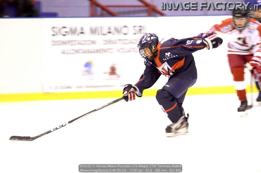 2018-02-11 Hockey Milano Rossoblu U15-Alleghe 2104 Tommaso Battelli